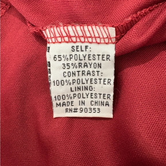 J Gee babydoll lace crochet mini dress size large bell sleeve Merlot red - Picture 6 of 10